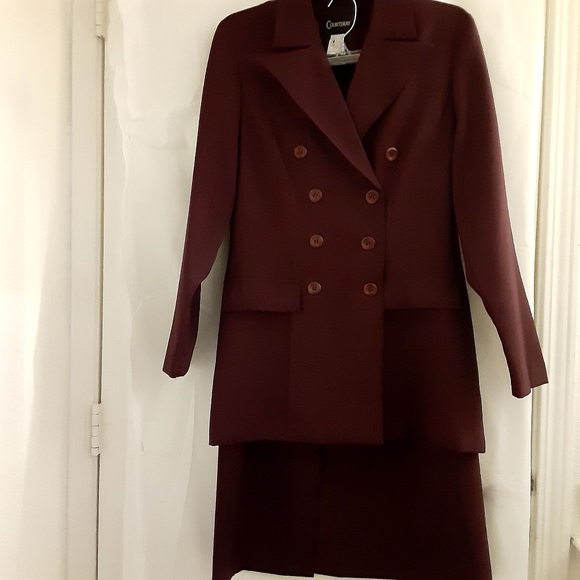 Courtenay Dresses & Skirts - Courtenay Maroon Double Breast Suit